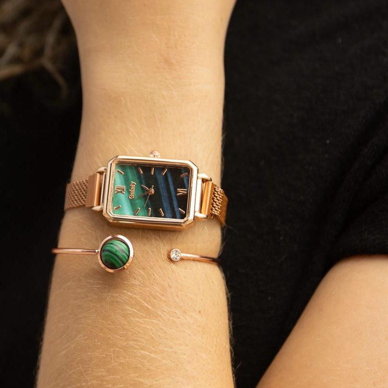 Relógio Esmeralda + Pulseira de Brinde