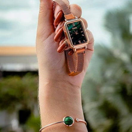 Relógio Esmeralda + Bracelete Brinde