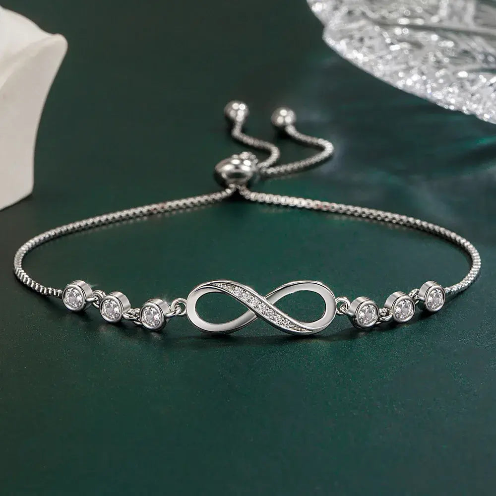 Pulseira Infinito de Cristais